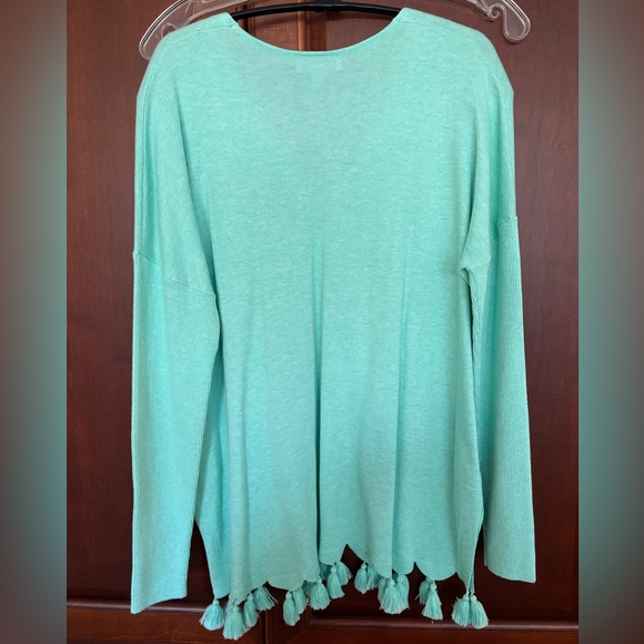 Lilly Pulitzer Martine Sweater Heathered Aqua Sky Size Small - Picture 4 of 4